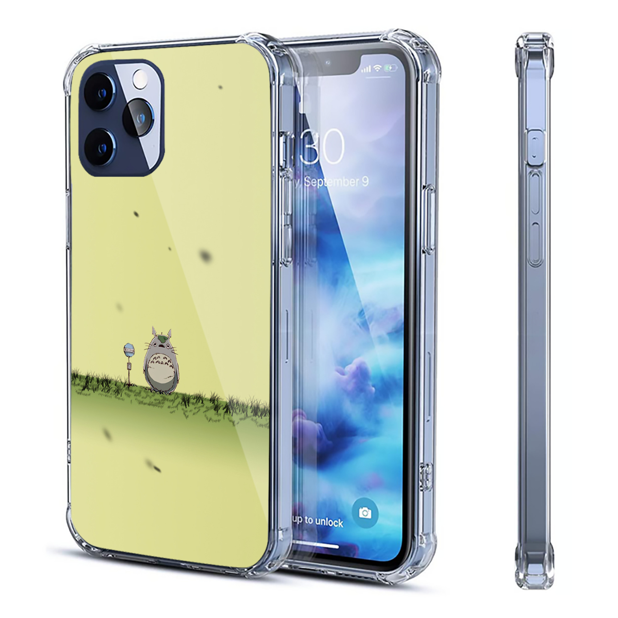 （画像用） となりのトトロ 草壁メイ 草壁サツキ My Neighbor Totoro Satsuki Kusakabe Mei Kusakabe 【iPhone 12シリーズ対応】透明スマホケース（クリアソフトケース）